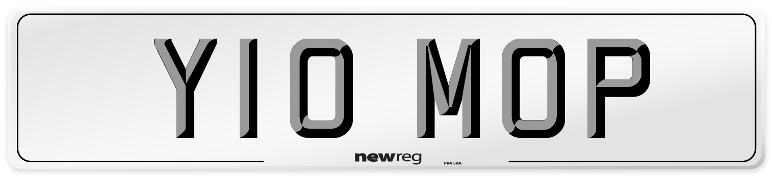 Y10 MOP Number Plate from New Reg